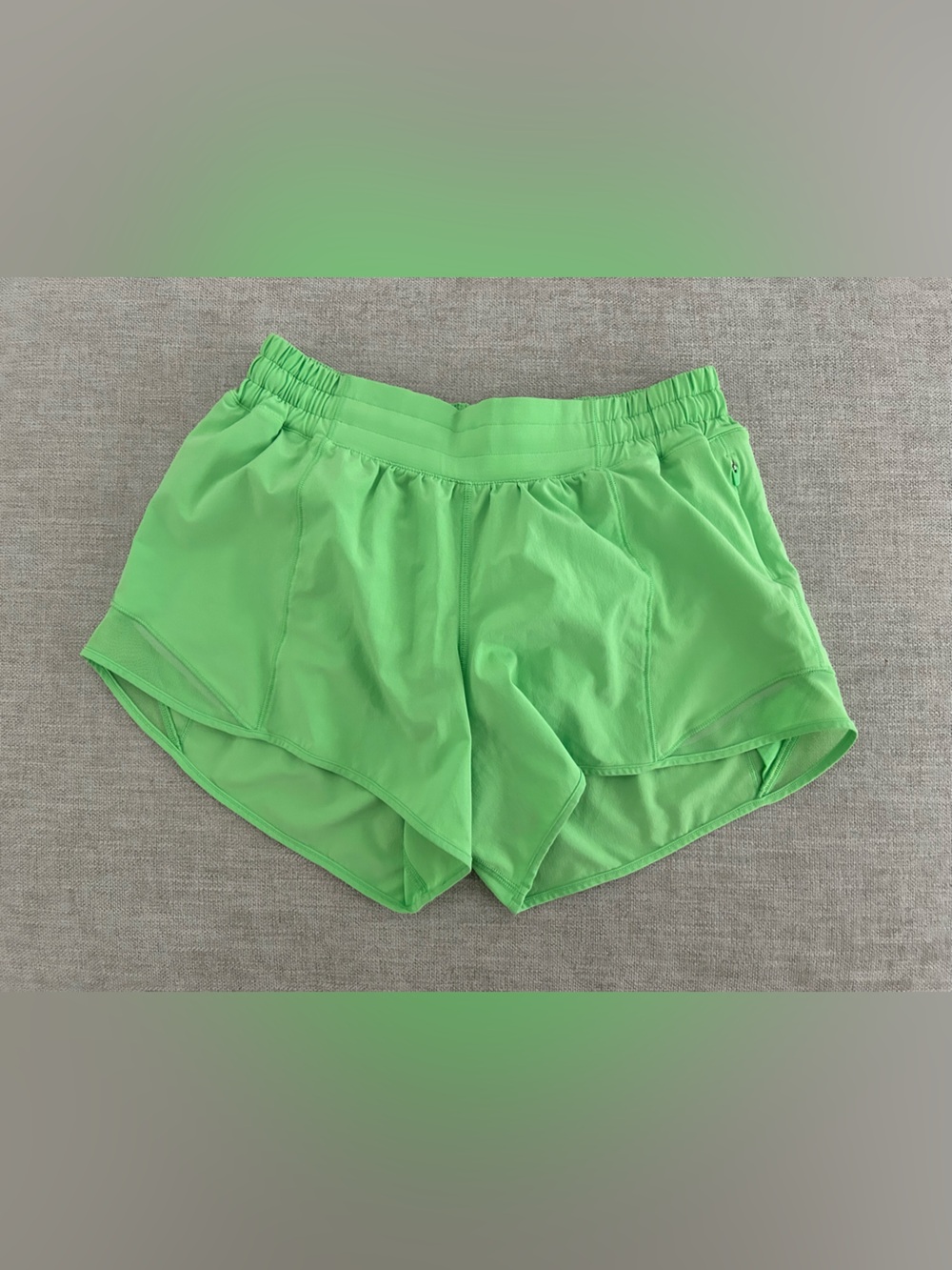 lululemon athletica Neon Green Athletic Running Shorts